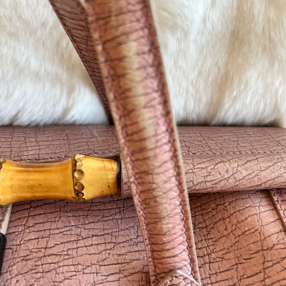 🥳SOLD🥳Gucci💕Bamboo Bullet Bag in Pink - Picture 11 of 17